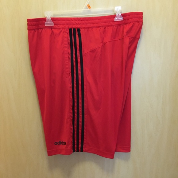 Men’s Adidas Athletic Shorts Red XL - Picture 3 of 4